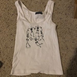 brandy melville skeleton tank